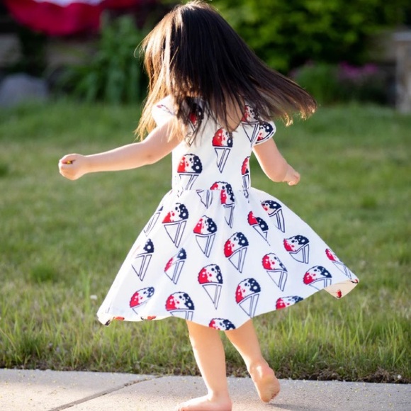 Red and Blue Sleeveless Scoop Neck Sundress - Picture 1 of 3